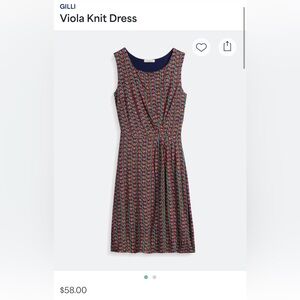 Gilli Multicolor Sleeveless Knee Length Dress - Size S